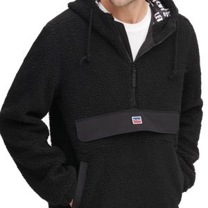 Black Sherpa Levis Pullover Fleece